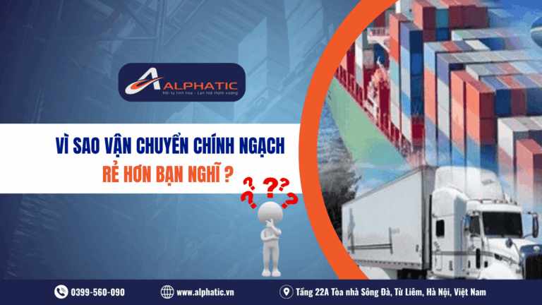 Tại sao phí vận chuyển chính ngạch lại rẻ hơn bạn tưởng So sánh thực tế 2026 từ Alphatic